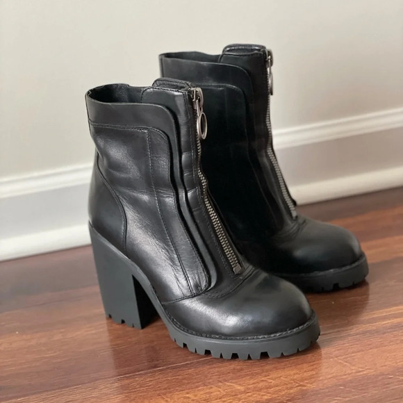 Ash Shoes - ASH PATTI BOOTS BLACK LEATHER size 37 (7 US)